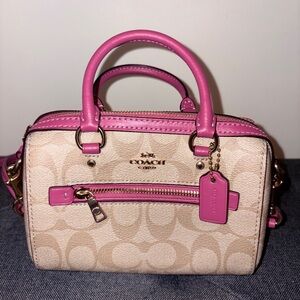 Coach Mini Rowan Crossbody In Signature Canvas - Like New